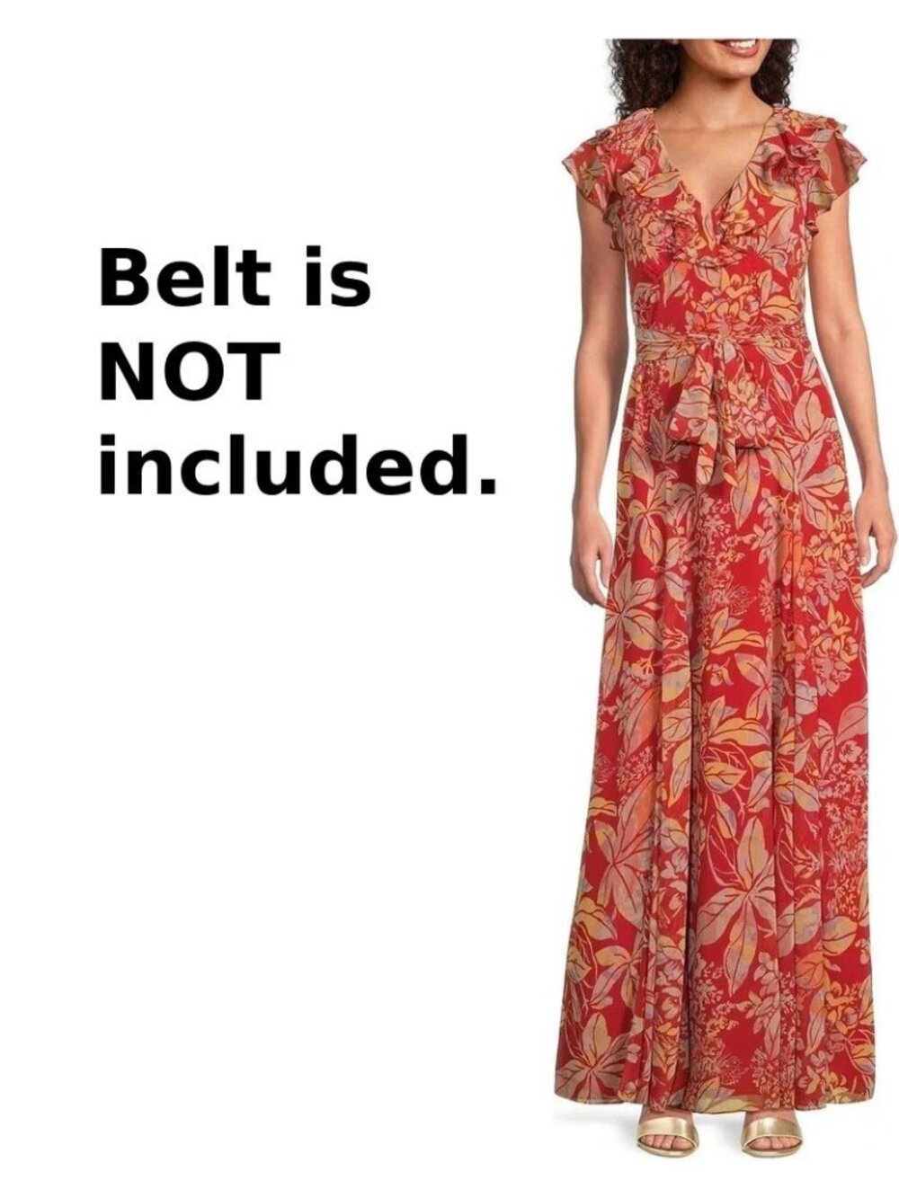 Lauren Ralph Lauren *Defect* Printed Empire-Waist Long Dress Grown Size 12 $295